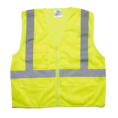 Mesh Vest w/4 Pockets & Heavy Duty Zipper 